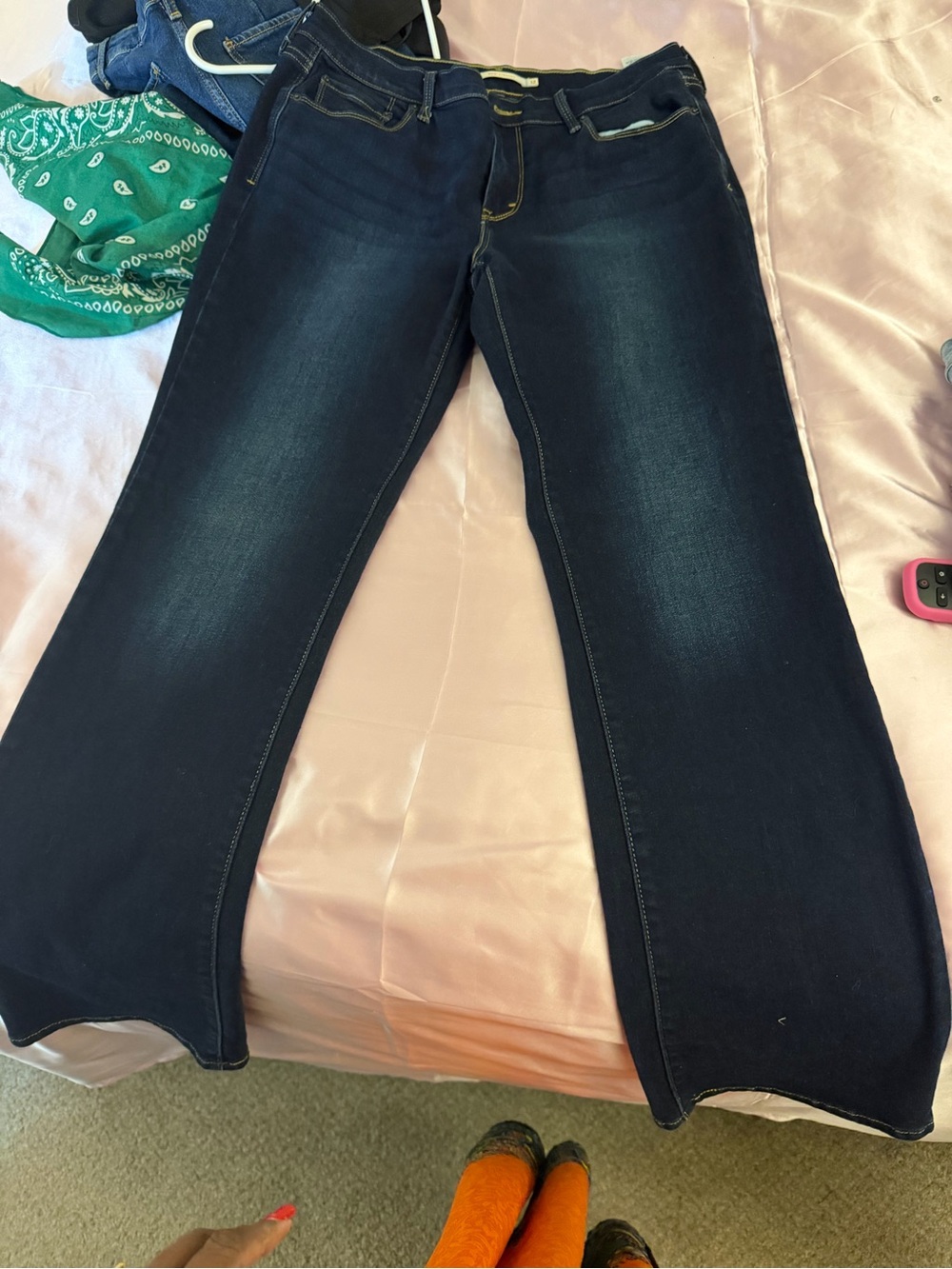 Levi's Dark Blue Straight Leg Women's Jeans
